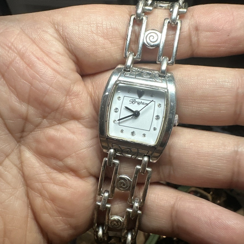 Working Vintage Brighton Watch Malibu Square Faced‎ Ladies Watch Fit 6in Wrist